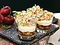 Dessert till nyår - calvadosflamberade äpplen med färskostkräm
