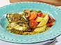 Fisktagine med citron och saffran