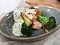 frasig kyckling med broccoli och parmesancreme