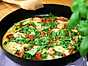 Frittata med paprika och getost