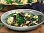 Gnocchi med ugnsbakad blomkål och spenat