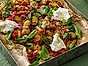 gnocchiplåt med rostade grönsaker och burrata