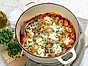 Gratinerad gnocchi med tomat och mozzarella
