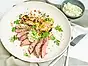 Grillad flankstek med spetskål och parmesan- och tryffelsmör