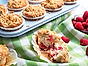 Hallonmuffins med pajsmul
