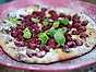 Hallonpizza med vit choklad
