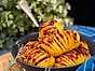 Hasselbackspotatis med bacon