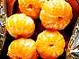 Heta mandariner med pepparkaksgrädde