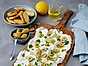 Hummus med fetaost och oliver