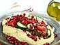 Hummusbowl med kryddig färs