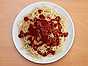 Ketchup på pasta