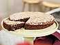 Kladdkaka med kaffeganache och rostad kokos