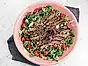 Koreansk sallad med grillad entrêcote