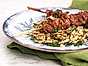 Koreanska kycklingspett med sesamdressad coleslaw