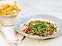 Korianderdipp med chiliolja till chips