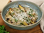 Korngrynsrisotto med sojamarinerad aubergine