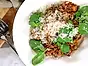 Köttfärssås med dinkel och parmesan