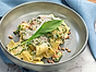 Krämig citronpasta med sparris och ramslök