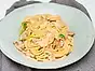 Krämig misospaghetti med svamp