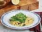 Krämig pasta med färska bönor