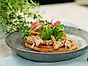 Krämig svamptoast med karamelliserad lök