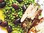 Kyckling med gröna oliver och ärter
