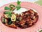 Kycklingkebab med myntasås och örtpotatis