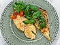 Kycklingschnitzel al Limone med potatispizza