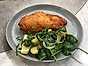 Kycklingschnitzel med ljummen potatissallad