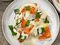 Laxsashimi med vit sparris