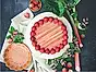 Mazarin med rabarbercheesecake