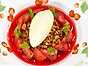 Mazarinkaka med vispad citronpannacotta