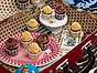 Minicupcakes med nutella och hallon
