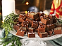 Mjölkchokladfudge med två smaker