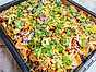Nachoplåt med tacofärs och toppings
