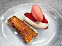 Pain Perdu med blodapelsinsorbet och sichuanpepparmousse