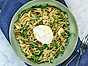 Pasta med burrata och kronärtskocka