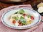 Pasta med färska tomater och buffelmozzarella