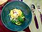 Pasta med spenat och bacon
