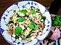 Pasta med spenat och fetaost