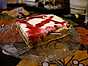 Pepparkakscheesecake med philadelphiaost och svartvinbärsgelé