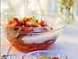 Pesche e fragole con vino spumante - persikodessert
