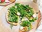 Pizza bianco med ostkräm och grönsaker PS