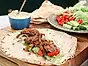 Pulled lamm med hummus och pita
