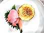 Rabarbercheesecake med glass