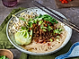 Riberg Nudelsoppa med het färs och pak choi