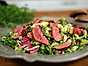Sallad på flankstek med dijondressing