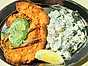 Schnitzel med krämig potatissallad och dillsmör