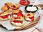 Scones med jordgubbar och citronfärskost