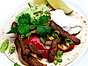 Seitan fajitas på glutenmjöl